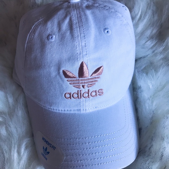 Adidas originals pink white baseball hat dad cap - Picture 3 of 6